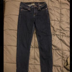 Lucky Brand dark wash skinny ankle jeans